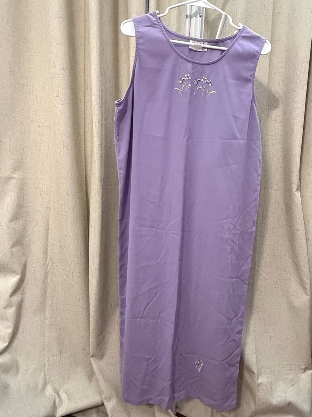 Teddi Lavender Maxi Dress with Embroidery